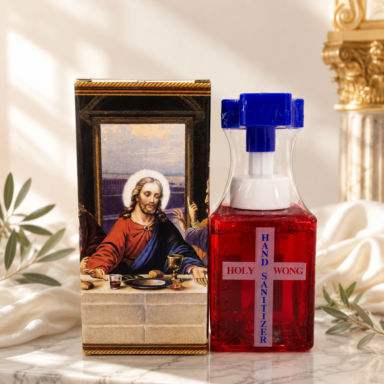 Cross Holy Incienso Jabón Líquido para Manos Cuidado y Protección Regalo de Lujo, Holy Wong